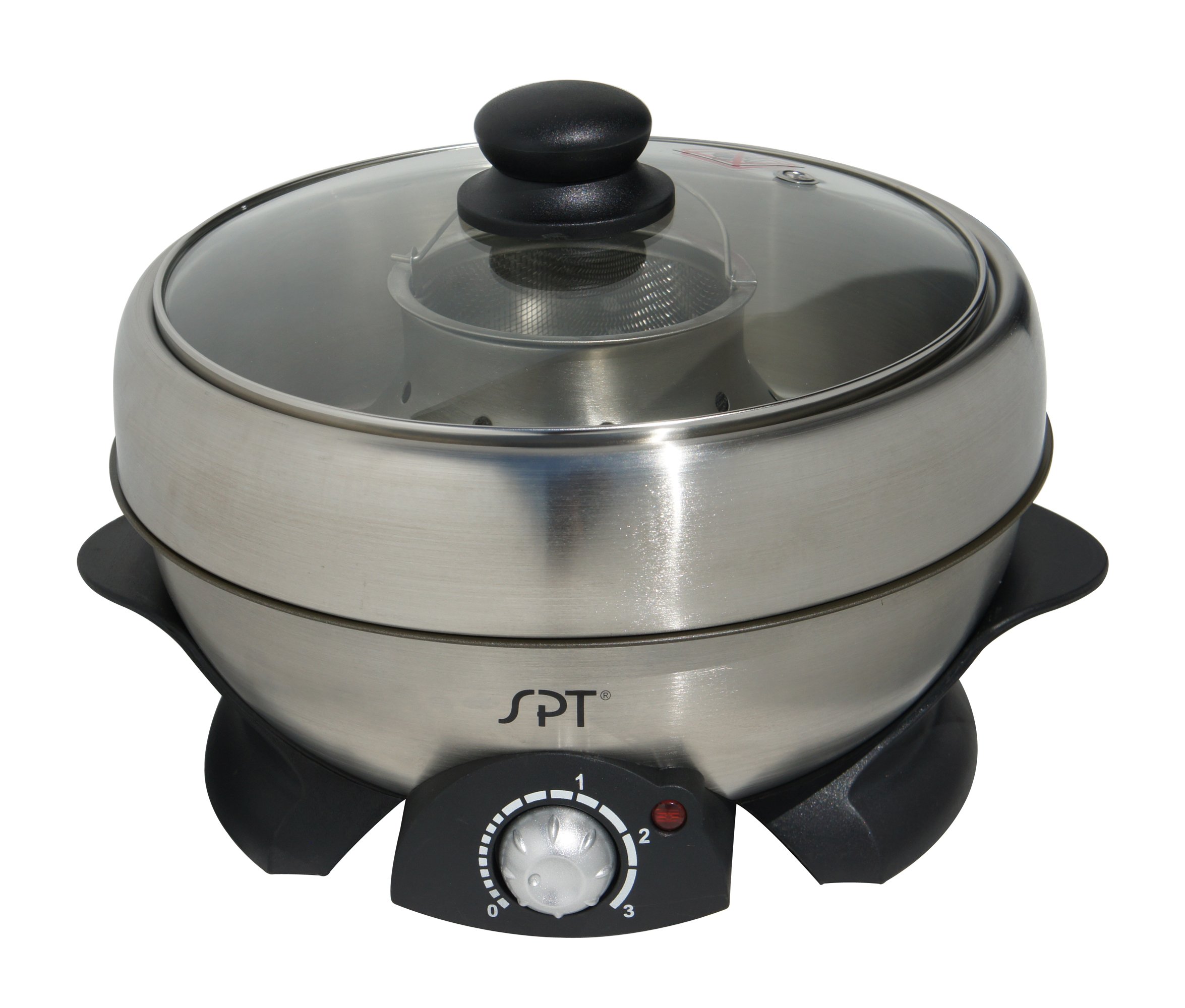 SS-301 Electric Multi-Cooker - 6-in-1 Shabu Shabu Hot Pot, Grill, Steamer, Slow Cooker & More - Perfect for Asian Hot Pot, Korean BBQ, Family Dinners & Party Cooking