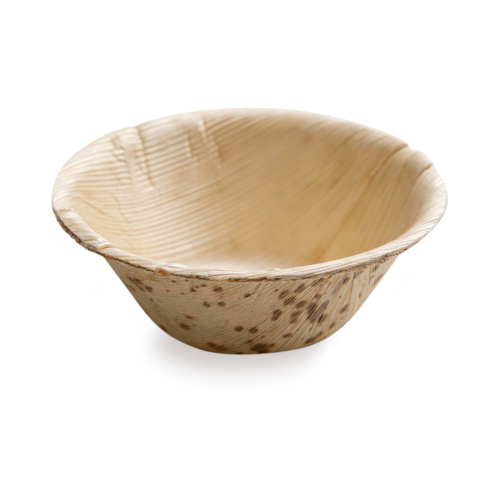 100 Pack 2 oz Natural Bamboo Bowls & 100 Pack 3.5