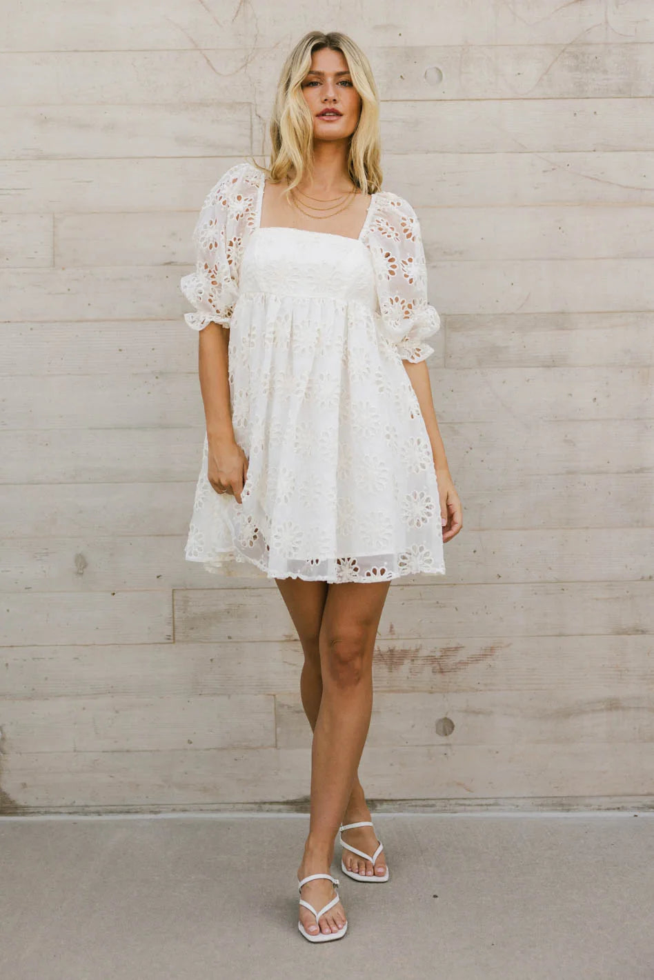 Leda Floral Babydoll Dress - Women's Sexy Lace Nightgown & Sleepwear for Date Night & Boudoir Photography | Plus Size Available