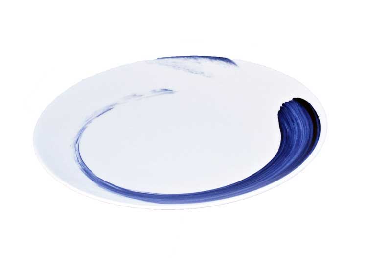 Hand-Painted Brushstroke Salad Plate - Elegant Dinnerware for Home & Entertaining | Perfect for Salads, Appetizers & Special Occasions