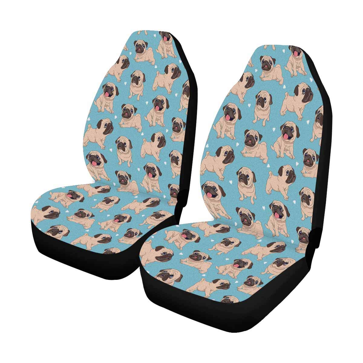 Custom Geometric Car Seat Covers - Universal Fit for Cars, Trucks, SUVs & Vans | Front Seat Protectors with Stylish Design | Perfect for Daily Commute, Road Trips & Interior Protection