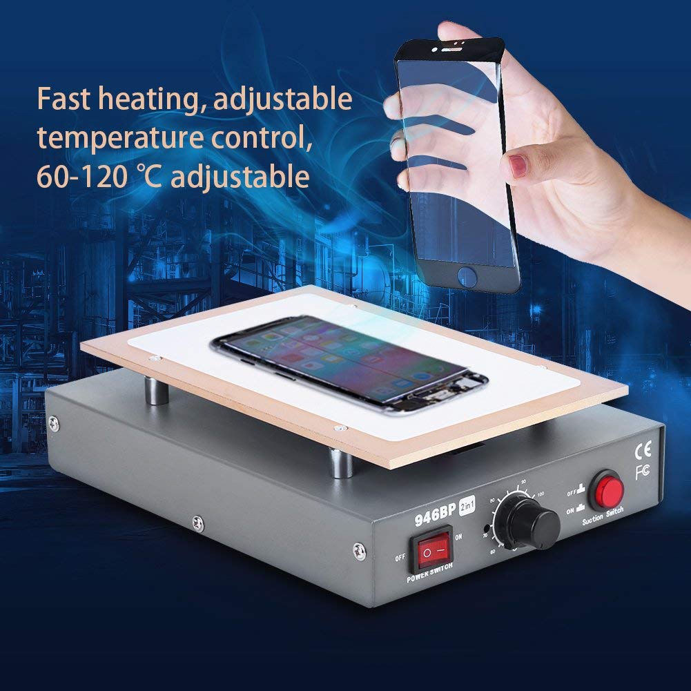 Ejoyous 7 Inch LCD Screen Separator Machine with Built-in Vacuum Pump - Professional Phone Repair Tool for iPhone, Samsung & Smartphones - Hot Plate Heating Removal Equipment (110V US Plug) - Perfect for Cell Phone Repair Shops & DIY Technicians