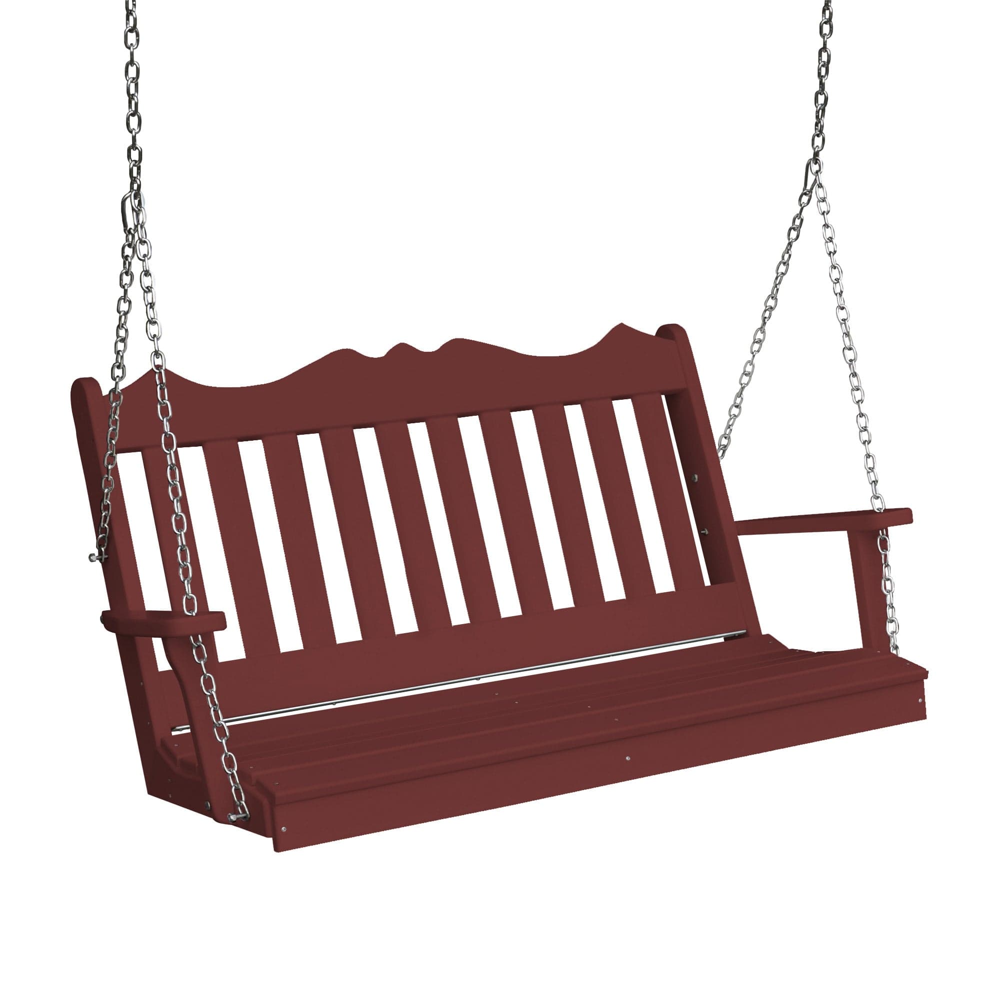 Keystone Amish Co. York Poly Composite Porch Swing - Durable Outdoor Furniture for Patio, Garden, or Backyard Relaxation