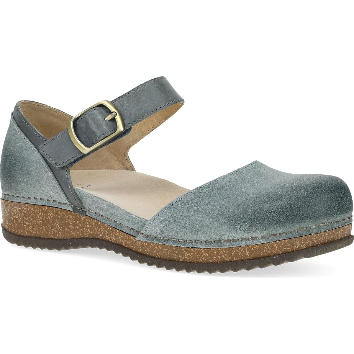 DENIM BURNISHED SUEDE