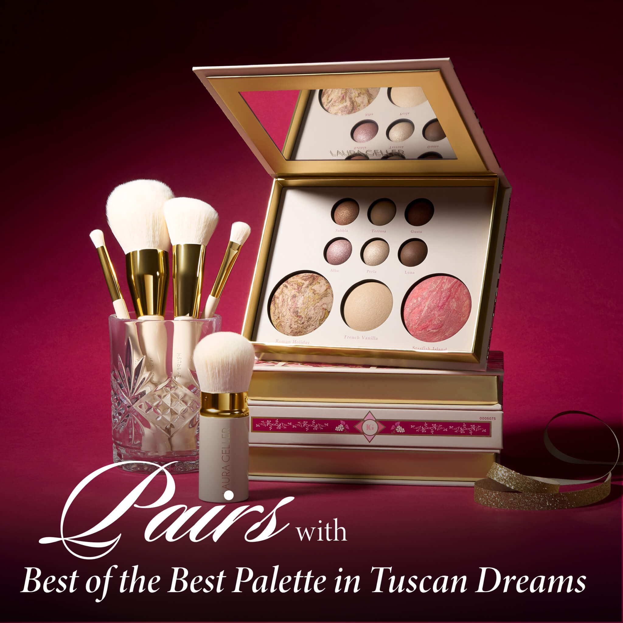 5-Piece Full Face Makeup Brush Set - Soft Bristles for Foundation, Blush, Contour & Powder - Perfect for Professional & Everyday Makeup Application