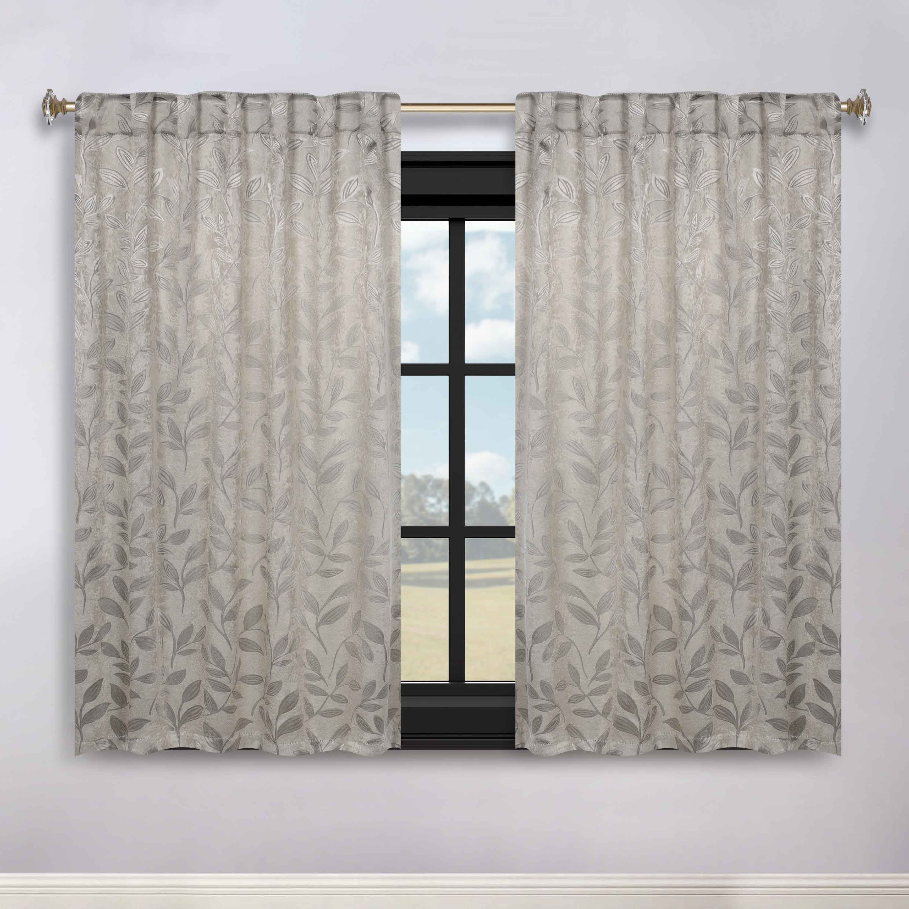 Premium Blackout Curtains for Bedroom - Super Soft Thermal Insulated Room Darkening Drapes with Back Tab Design (Set of 2 Panels) - Perfect for Nursery, Home Theater & Shift Workers
