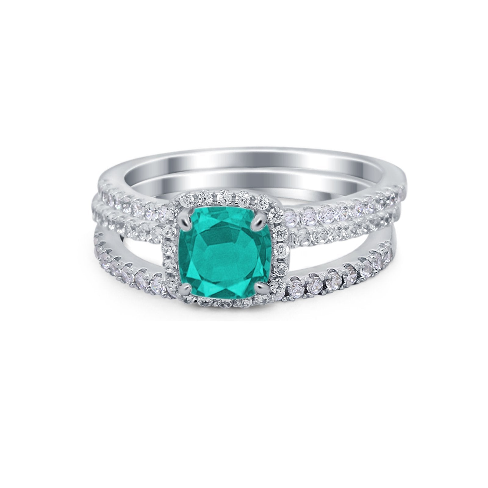 Simulated Blue Topaz CZ