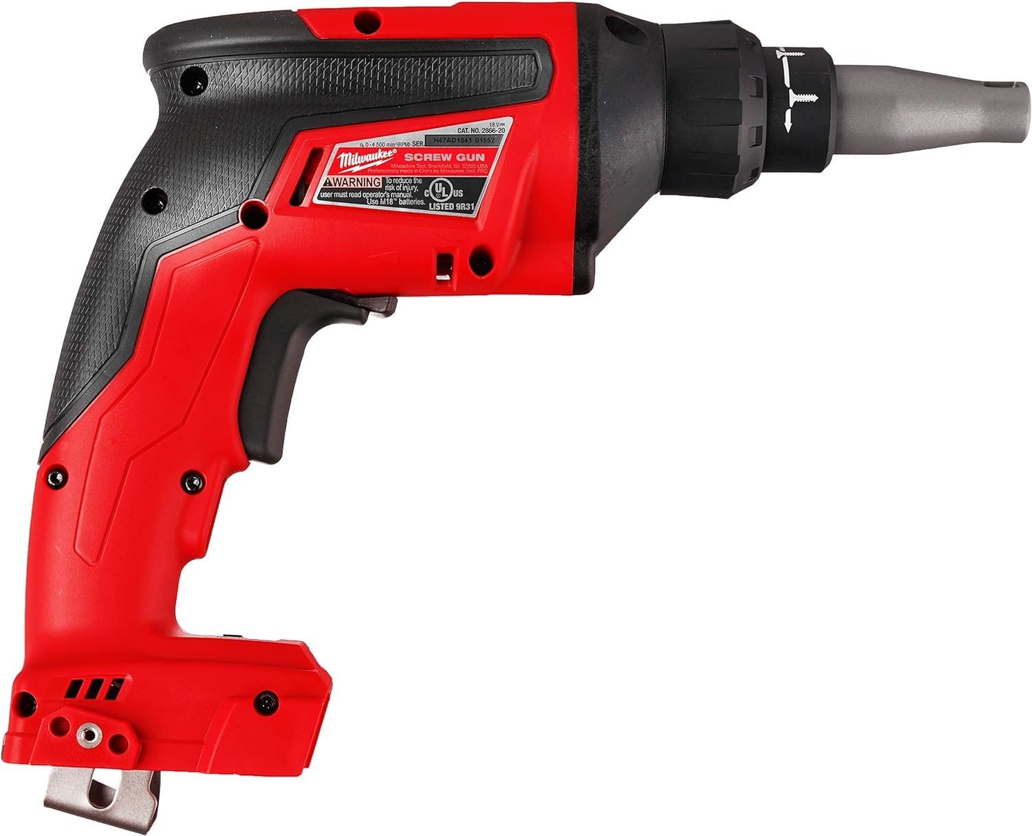 Milwaukee 2866-20 M18 FUEL Drywall Screw Gun - Cordless, Bare Tool Only - Perfect for Drywall Installation, Construction & DIY Projects