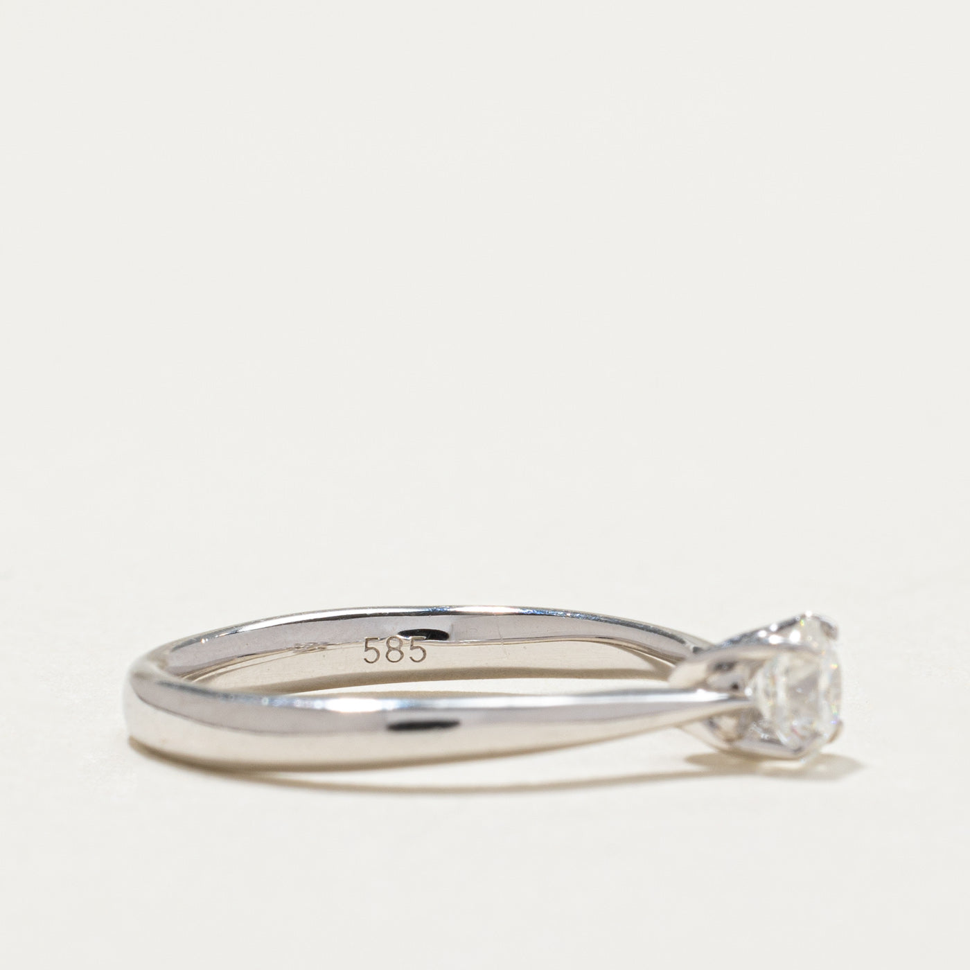 0.30ct Solitaire Diamond Engagement Ring - Size 4.25 - Classic Wedding Band for Proposals & Anniversaries