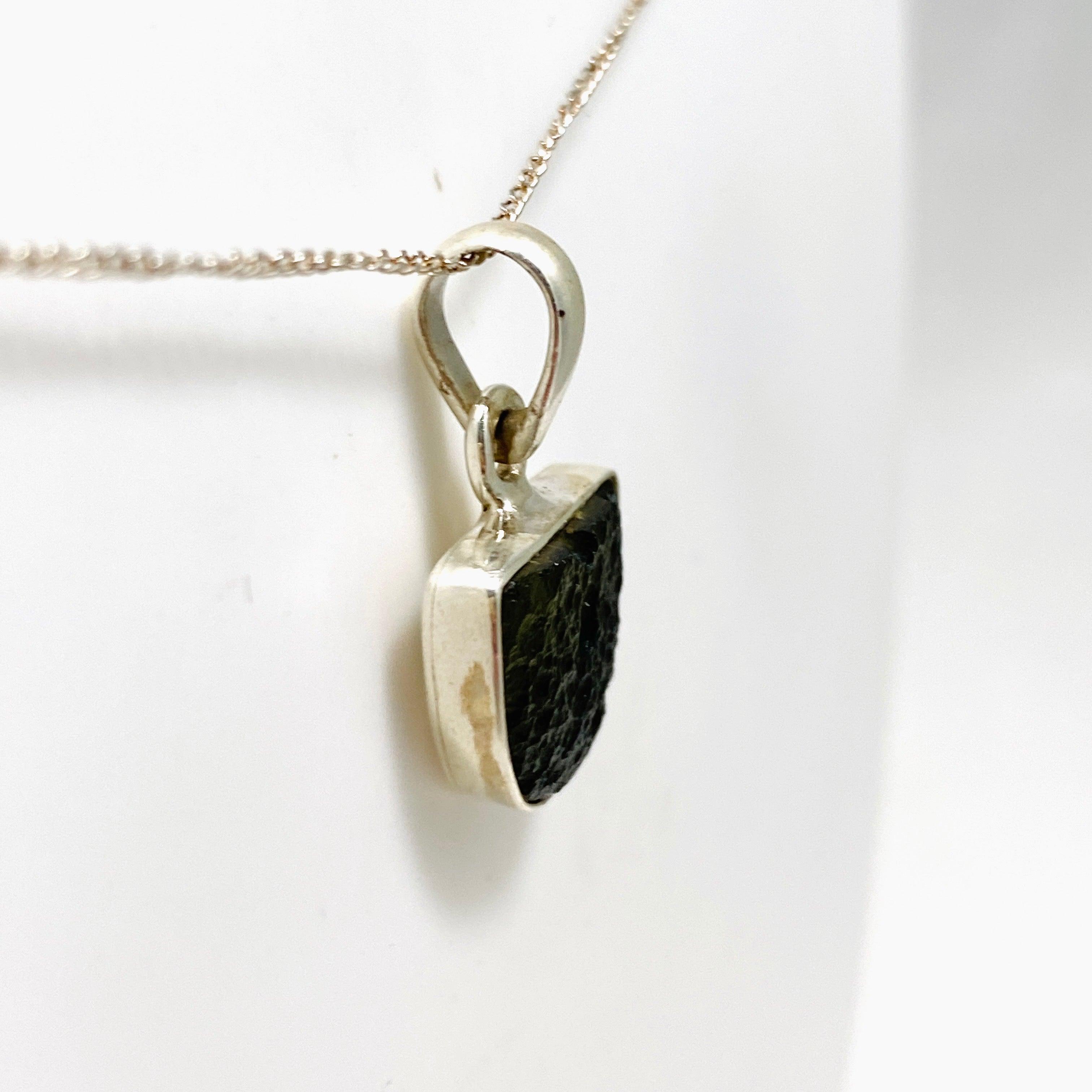 Natural Moldavite Pendant 2.44g Genuine Czech Meteorite Jewelry - Perfect for Spiritual Healing, Meditation & Unique Gift Giving