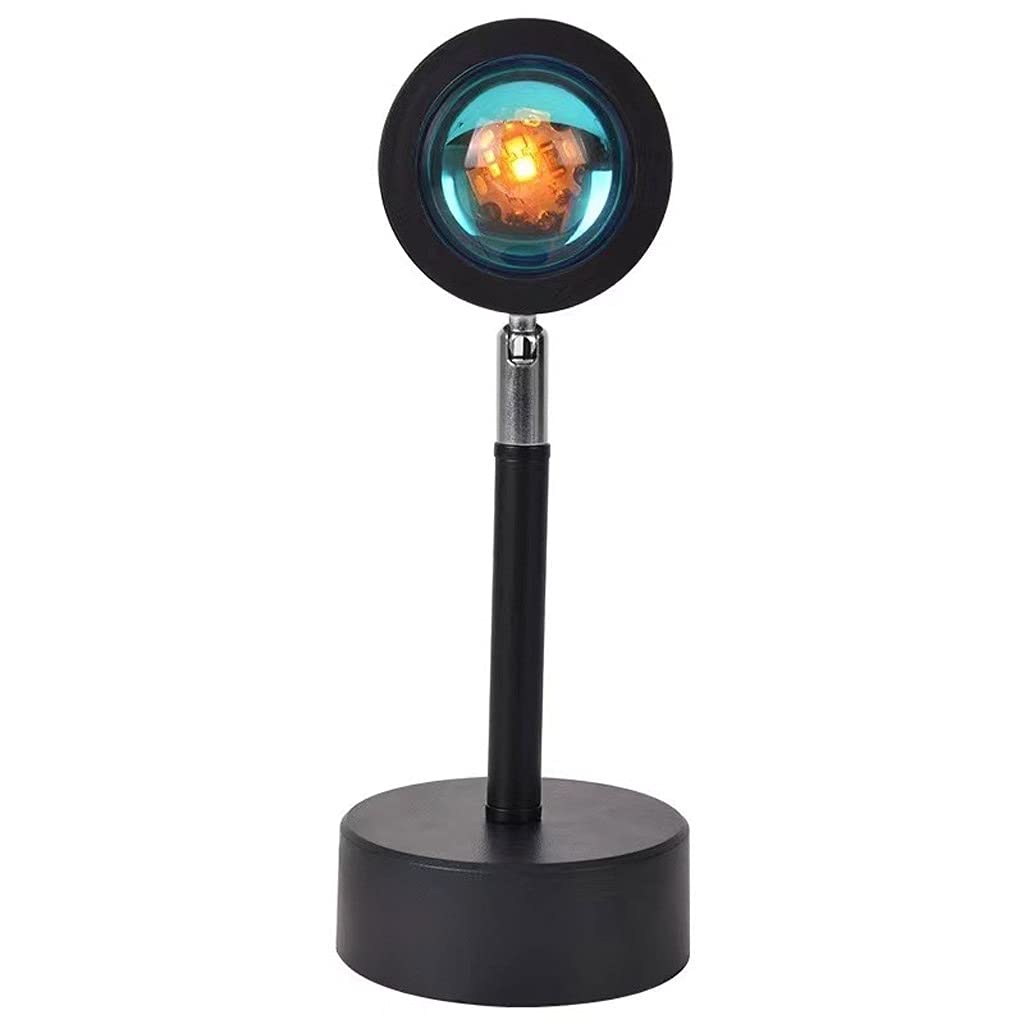 NIZYH USB LED Night Light Projector - Sun Projection Desk Lamp for Bedroom, Bar, Coffee Shop Wall Decoration (Green) | Mood Lighting for Relaxation, Parties & Home Decor
