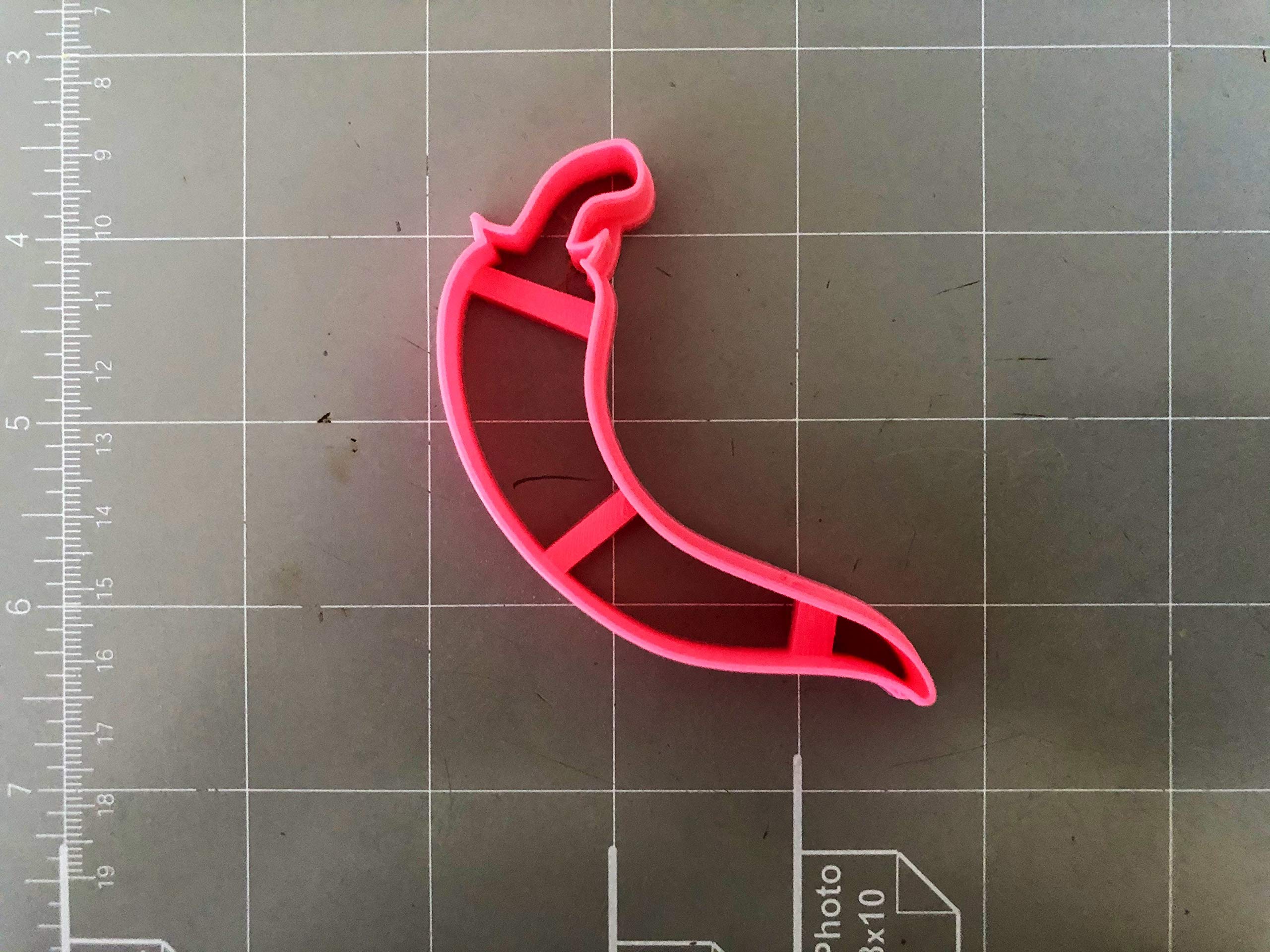 Premium 5-Inch Red Chili Pepper Cookie Cutter - Stainless Steel Baking Tool for Holiday Cookies, Christmas Decorations & DIY Crafts