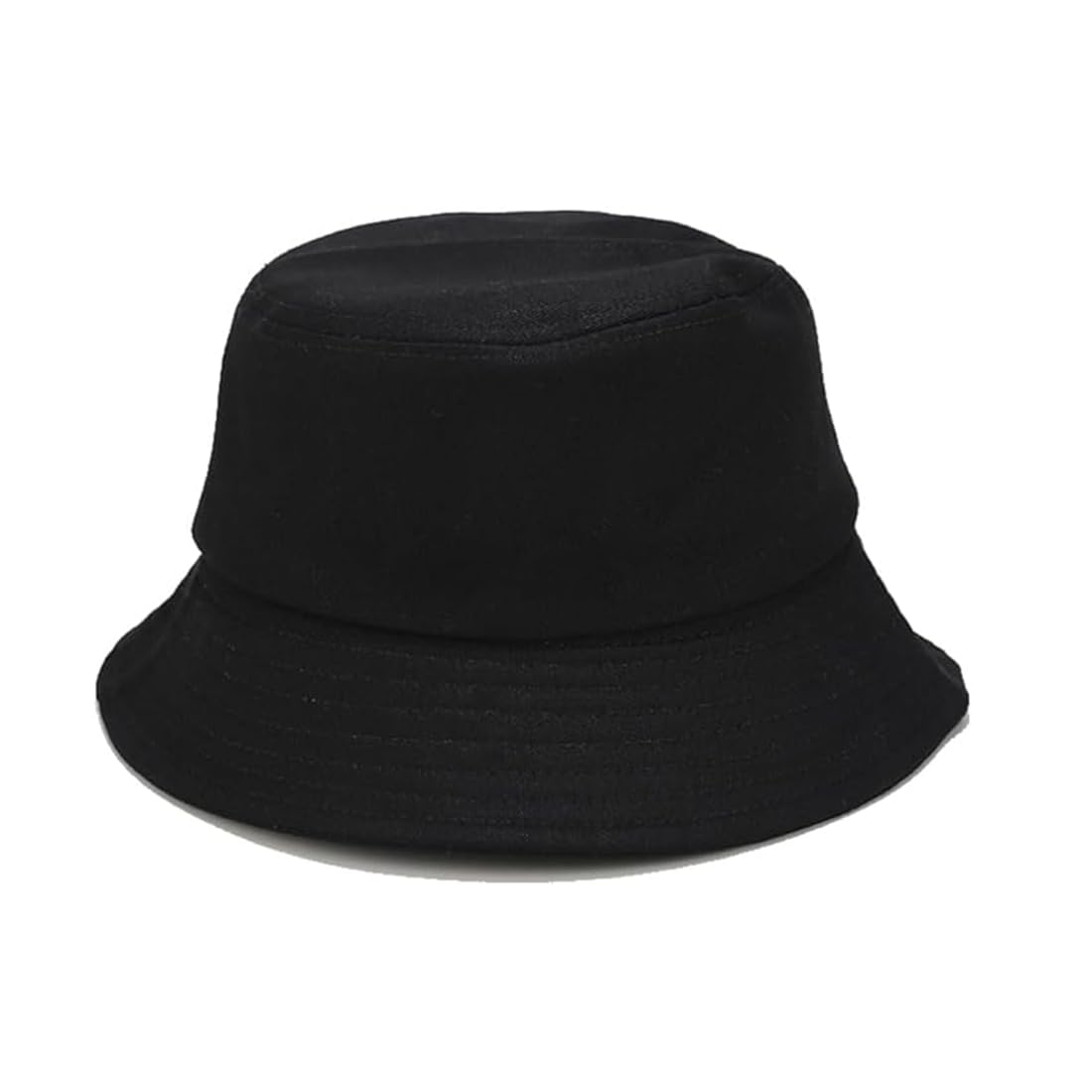 Stylish Black Bucket Hat for Men & Women - Sun Protection Outdoor Summer Hat for Beach, Hiking, and Casual Wear