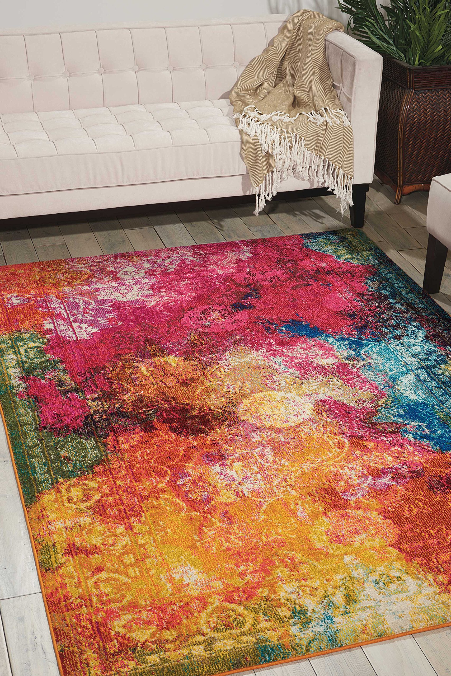 Nourison Celestial Red Seaglass 5'3