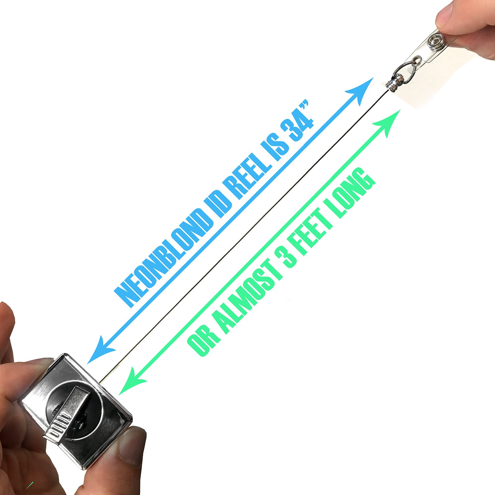 Retractable ID Badge Holder with Bulldog Belt Clip - Durable Plastic Badge Reel for Alpine Valley & Wisconsin Ski Resorts | Perfect for Ski Resort Staff, Event Security & Workplace Identification