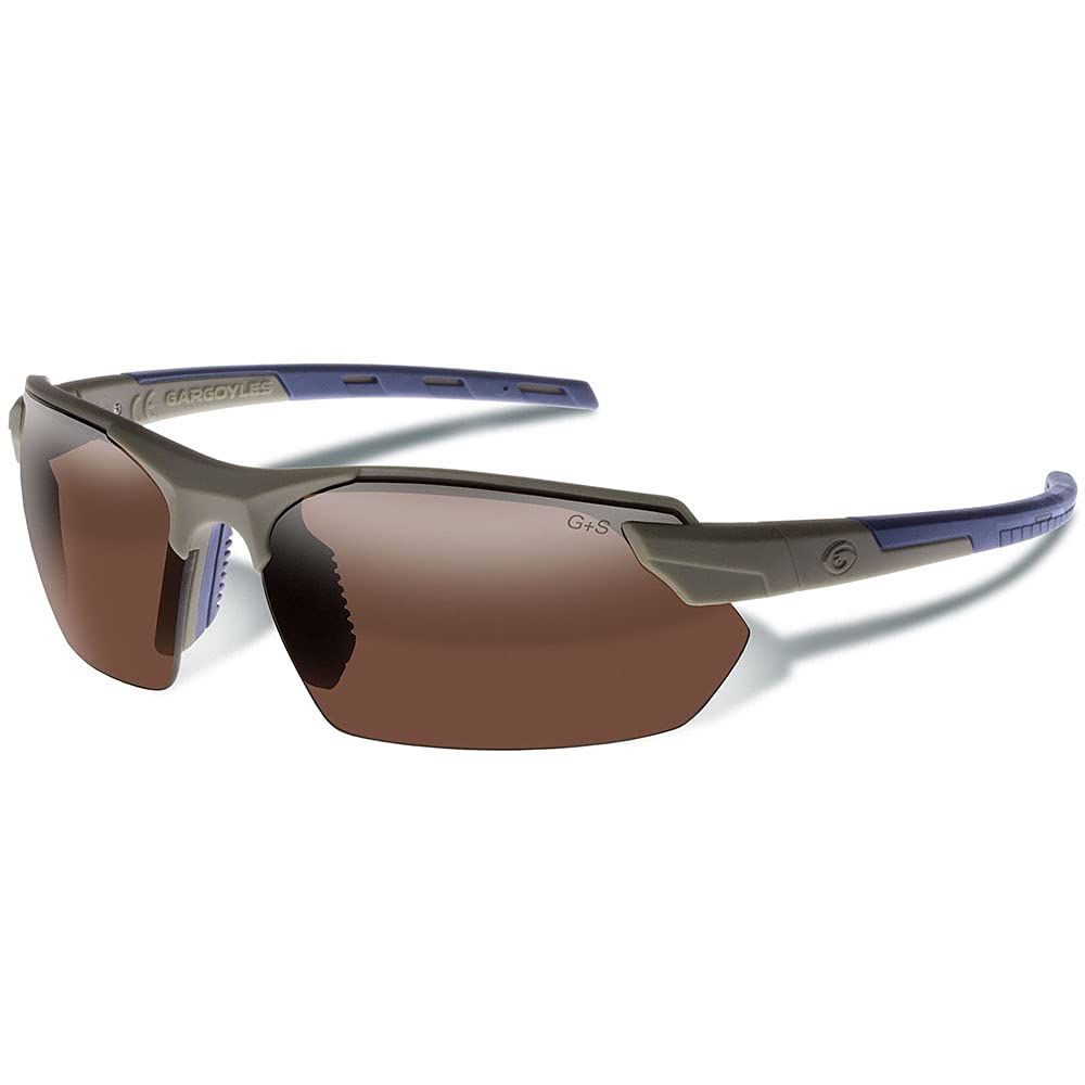 Gargoyles Men's Vortex Sunglasses - Polarized UV Protection Sports & Outdoor Shades for Running, Cycling, Hiking - Stylish Wrap-Around Design
