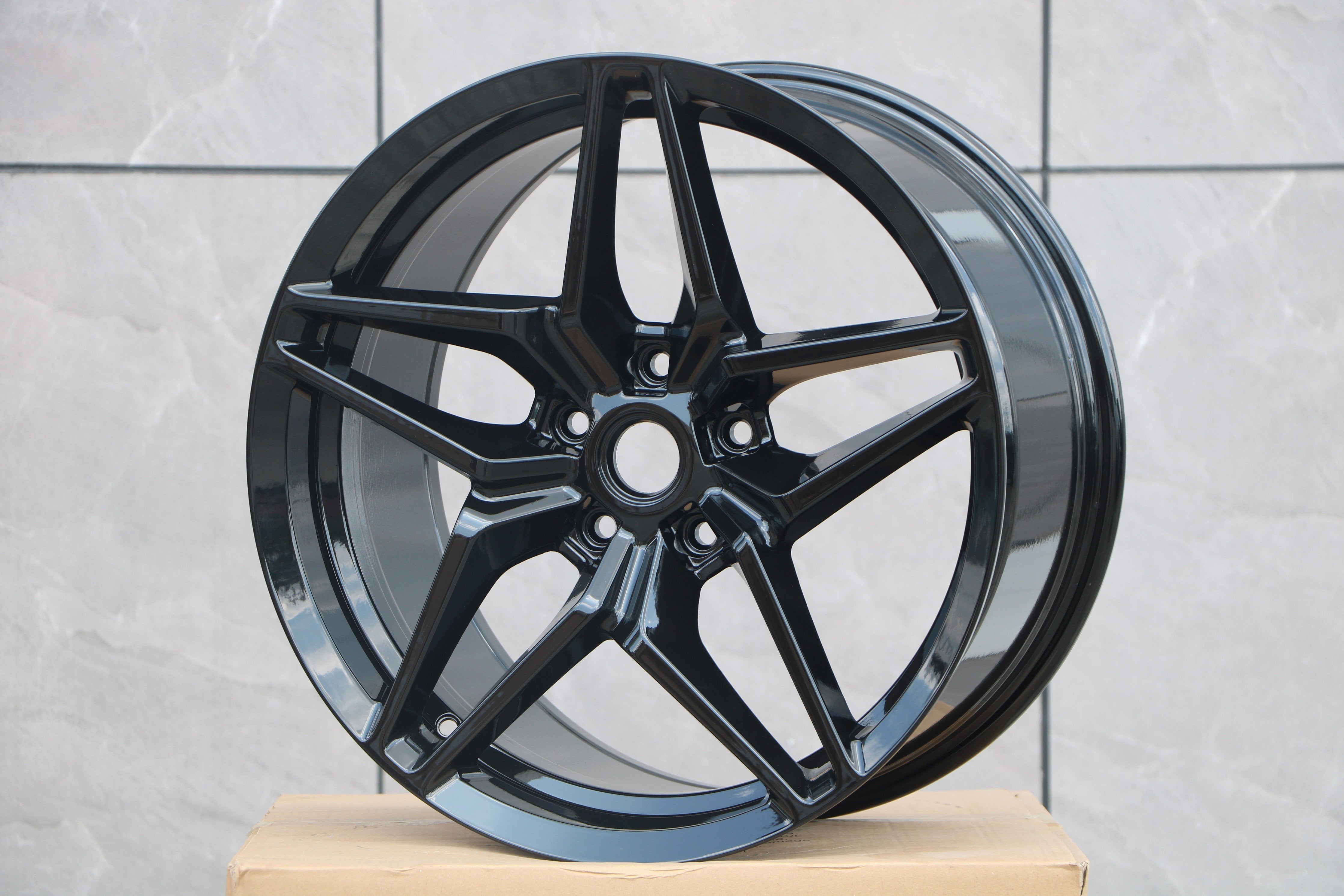 19/20 ZR1 Style Wheels for Chevy Corvette C6 & C7 - High Performance Alloy Rims - Perfect for Street Racing & Car Shows