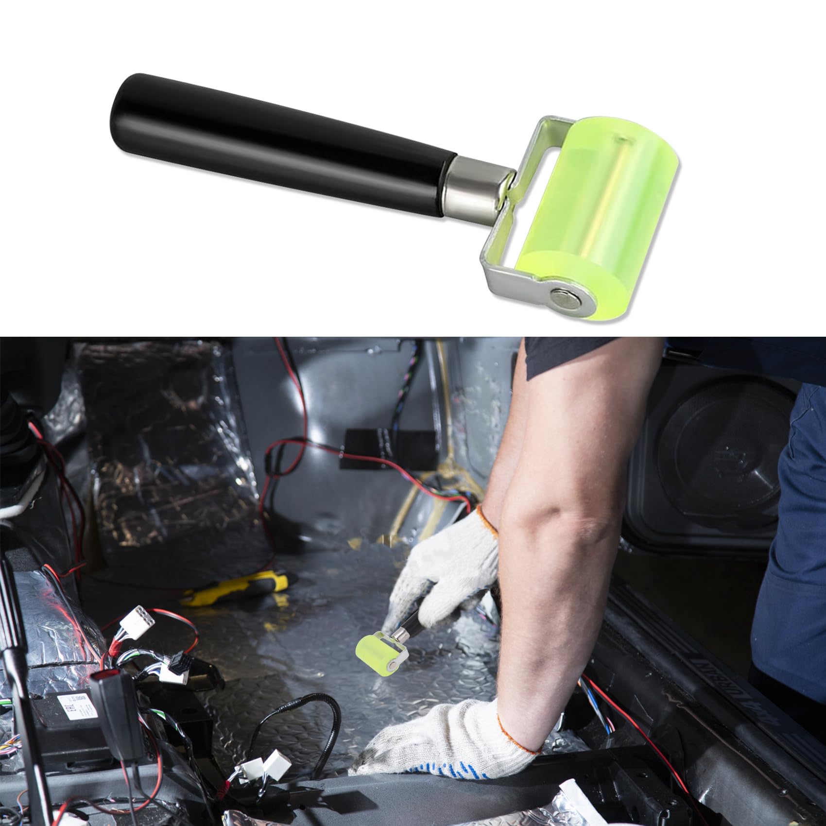 HAOBO Car Sound Deadening Roller - Auto Insulation Tool for Heat & Noise Reduction