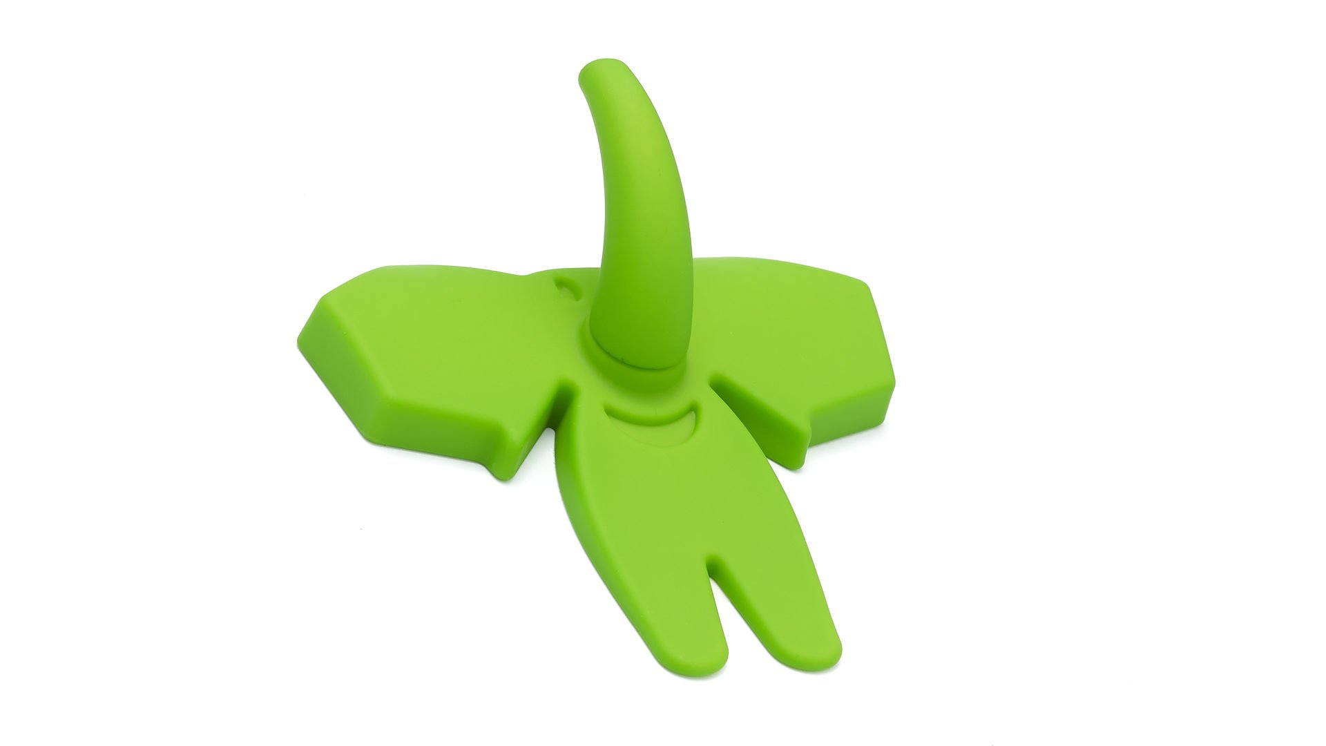 Richelieu RH190301100 Elephant Hook with Green Finish - Heavy Duty Wall Hanger for Coats, Hats & Bags - Perfect for Entryway, Closet & Garage Organization