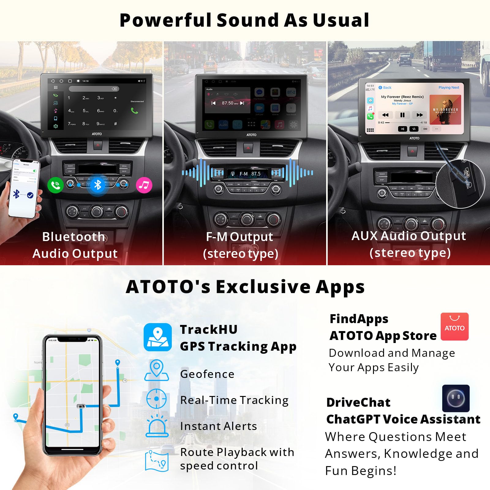 ATOTO P9 Portable GPS Navigation System - 7