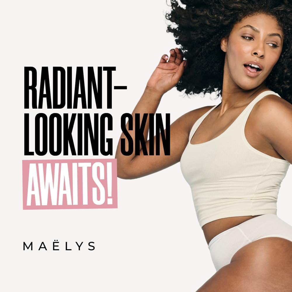 MAËLYS B-GLOWY Brightening Body Serum with Niacinamide, Meadowfoam Oil & Peptide - Dark Spot Corrector for Uneven Skin Tone - Hydrating & Illuminating Body Care for Daily Use & Special Occasions