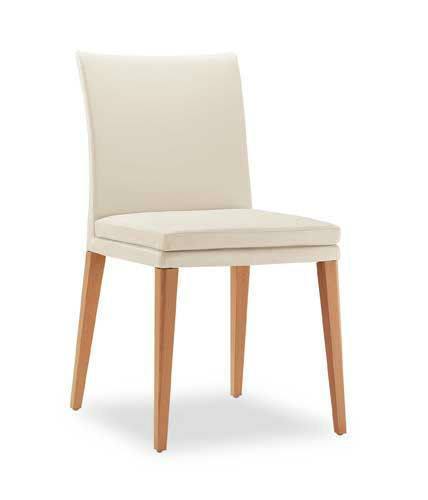 Tonon Ensemble Side Chair - Modern Dining Chair with Wooden Legs & Upholstered Seat - Perfect for Kitchen, Dining Room, or Home Office
