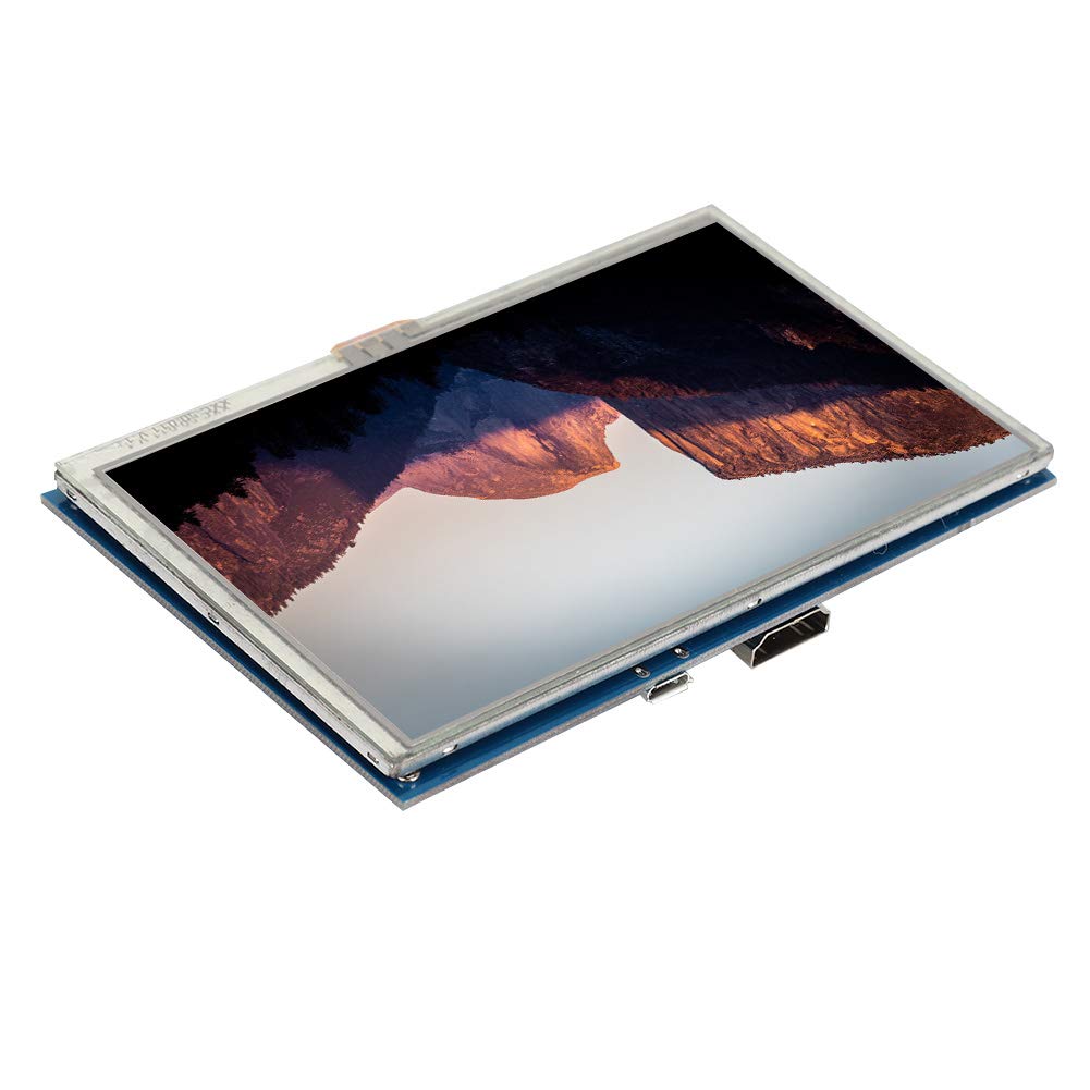 5 Inch 800x480 HDMI Touch Screen LCD Display for Raspberry Pi 3/2/B+ - HD Monitor with IPS Panel for DIY Projects, Gaming & Smart Home Control