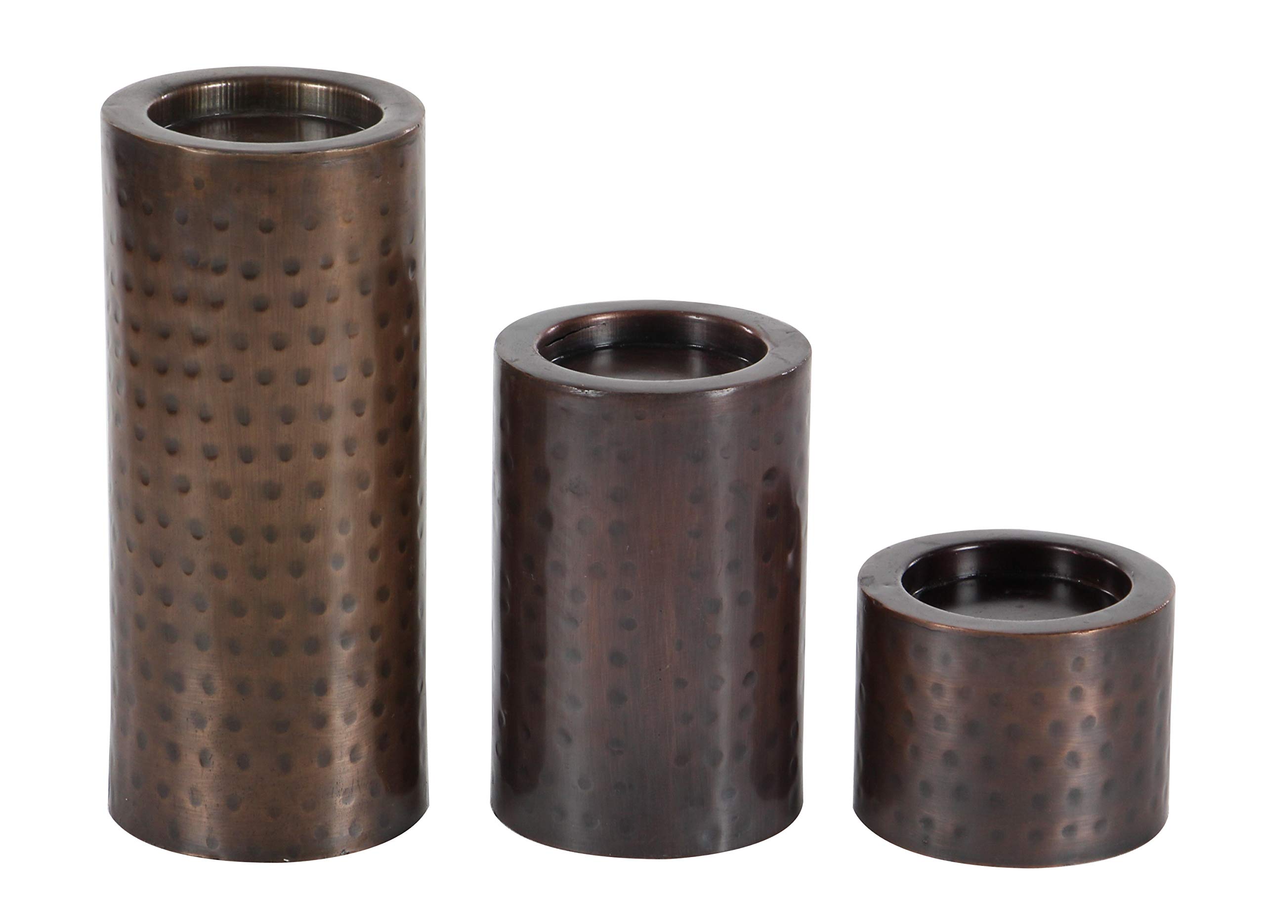 Deco 79 Handmade Metal Candle Holders Set of 3 - 11