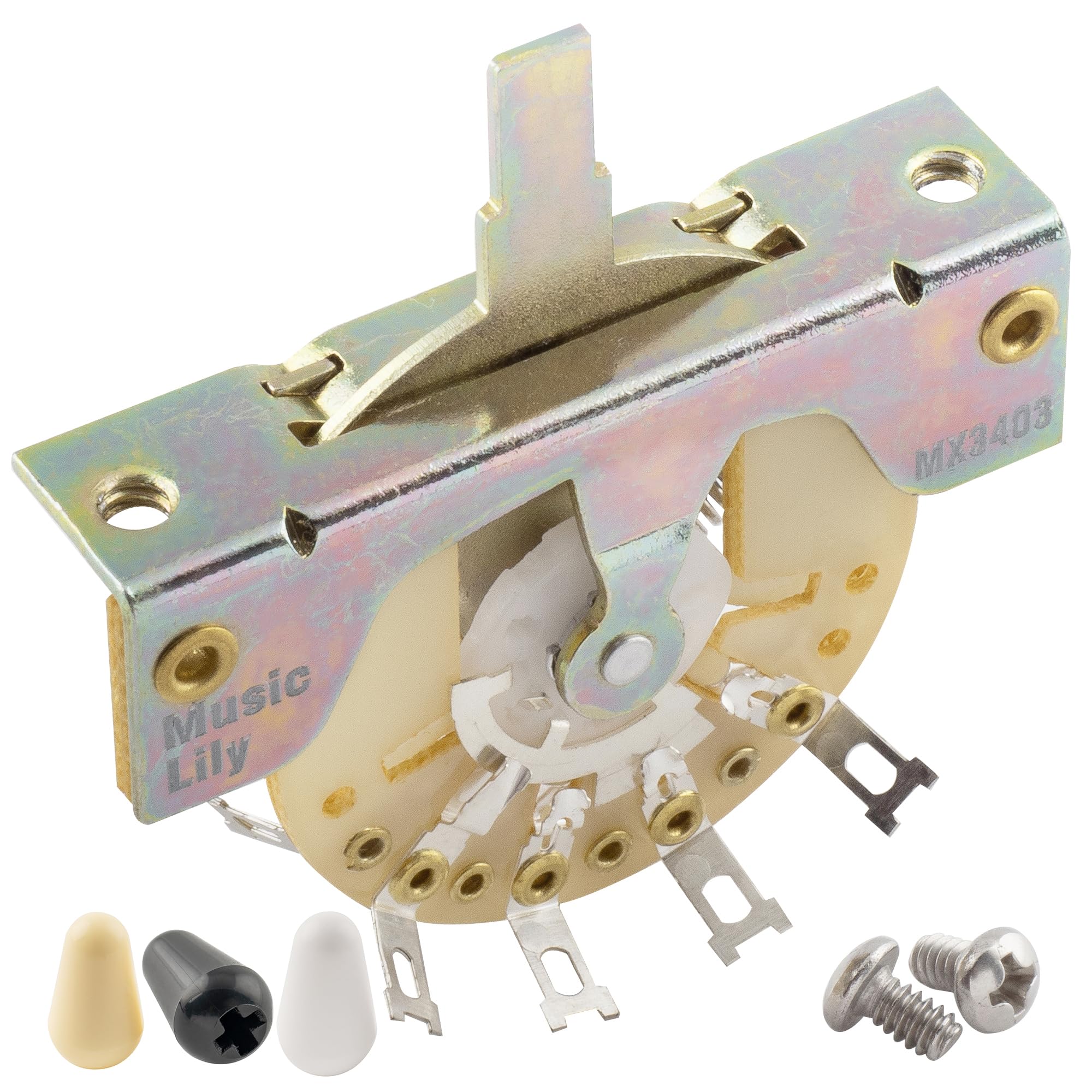 Musiclily Ultra 5-Way Pickup Selector Blade Switch for Strat Style Electric Guitar - Perfect for Guitar Upgrades & DIY Repairs | Ideal for Rock, Blues & Metal Performances