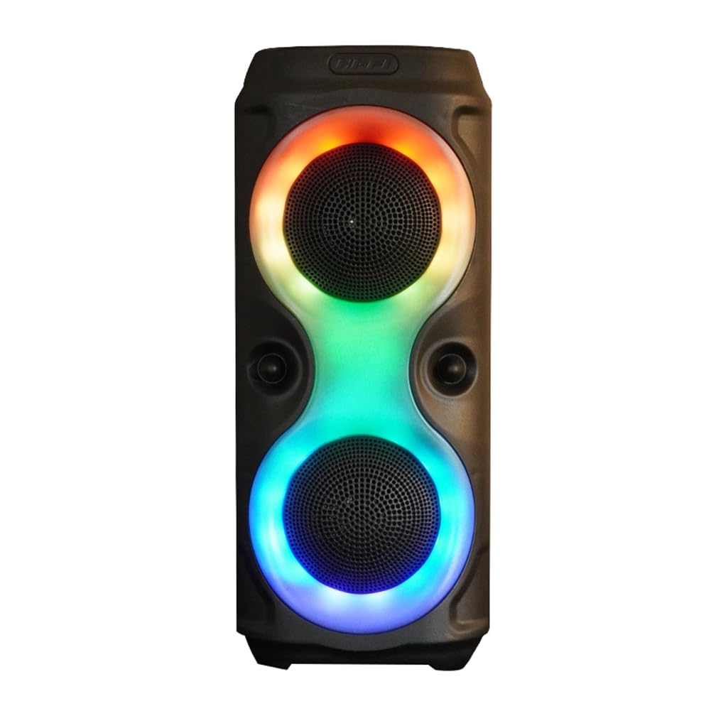 Portable Wireless Bluetooth Speaker with Powerful Bass & Subwoofer - Waterproof Outdoor Speaker for Home, Travel, Parties & Karaoke | High Volume Desktop Speaker for Music & Entertainment