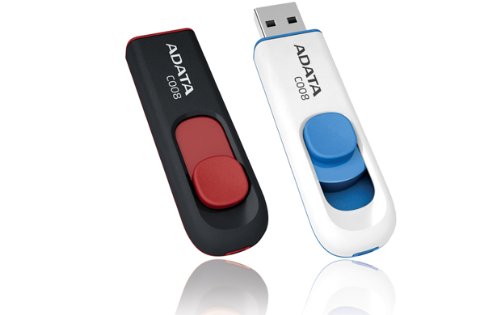 ADATA 64GB USB 2.0 Flash Drive - Blue & White for PC/Mac/Linux