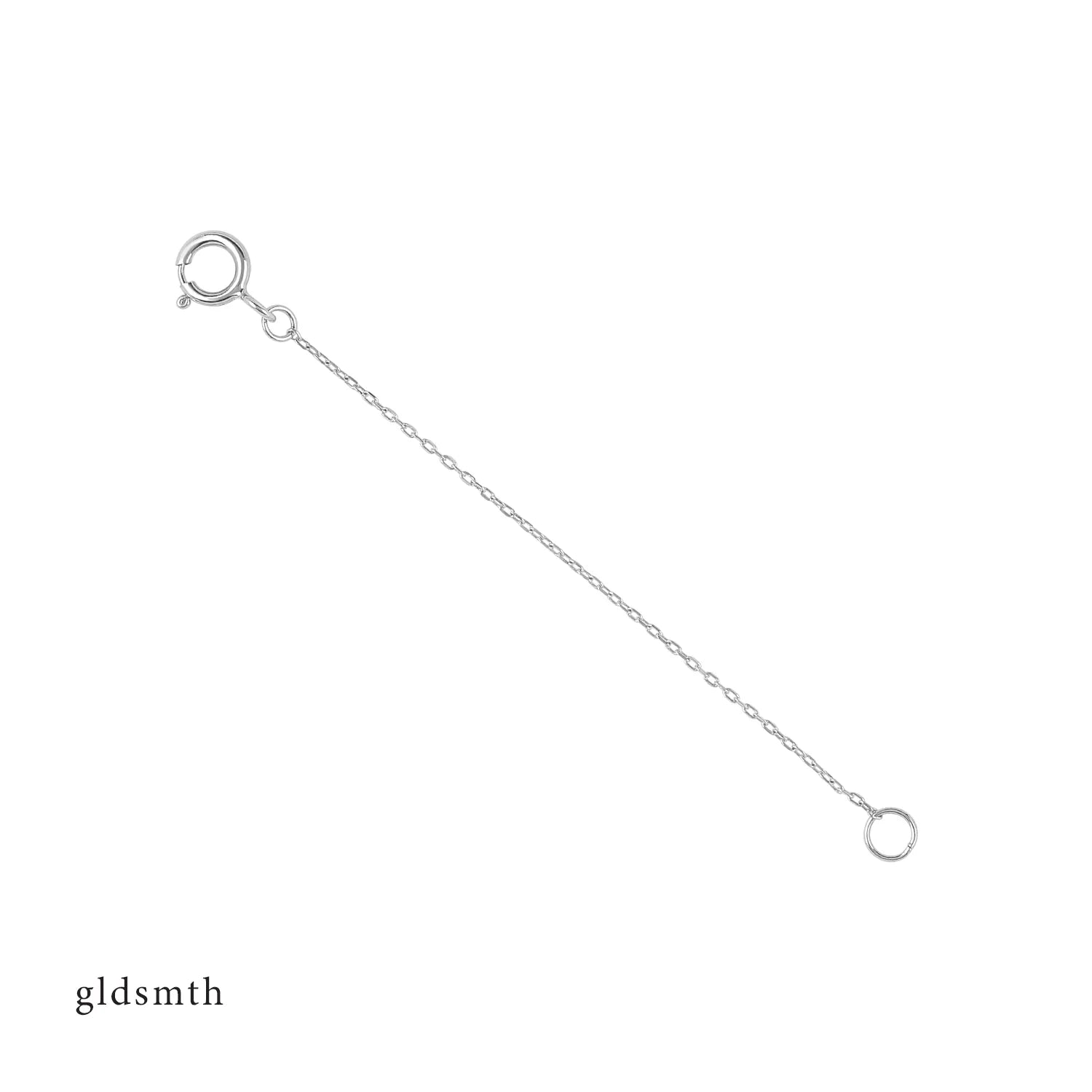 10K White Gold Chain Extender - Elegant Jewelry for Necklace & Bracelet Customization - Perfect for Layering & Adjusting Length