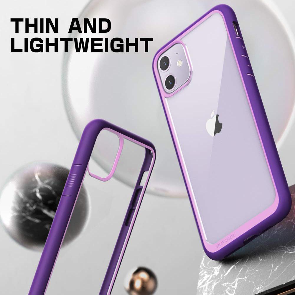 iPhone 11 Case 6.1 Inch - Unicorn Beetle Style Slim Clear Protective Cover in Purple | Shockproof & Scratch Resistant for Everyday Use, Work & Travel
