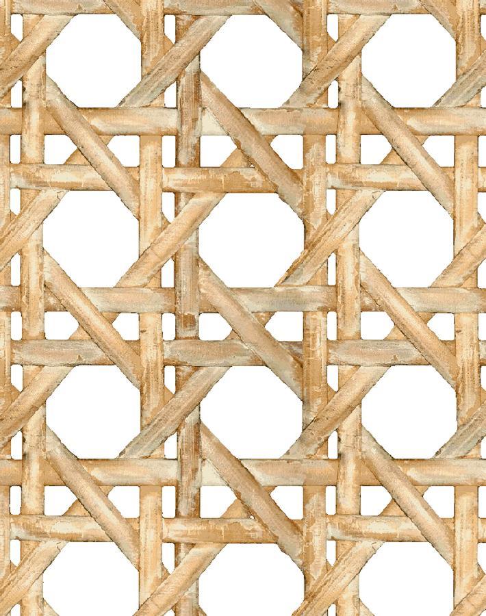 Faux Large Caning Peel and Stick Wallpaper - Self-Adhesive Wicker Pattern Wallpaper for Living Room, Bedroom, or Office Decor - Easy to Install Removable Wallpaper by Wallshoppe