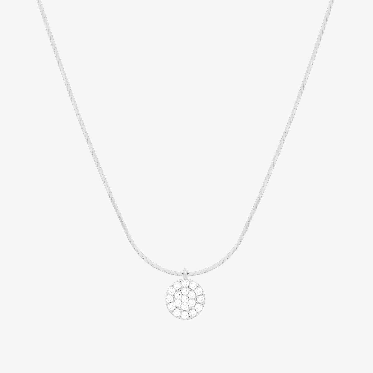 Elegant Silk Necklace with Circle Pendant - Perfect for Women's Fashion, Boho Chic Style, and Special Occasions
