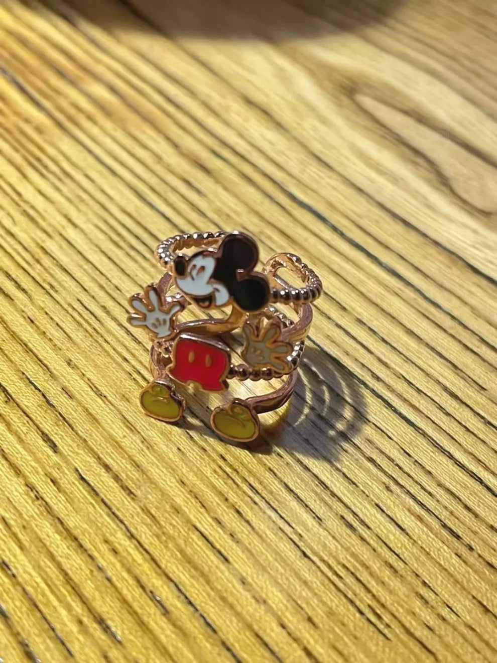 Disney Anime Mickey Mouse Girls Ring - Cute Cartoon Jewelry for Kids & Teens - Perfect for Birthday Gifts, Parties & Everyday Wear