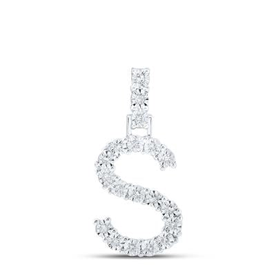 10K Gold Diamond Initial 