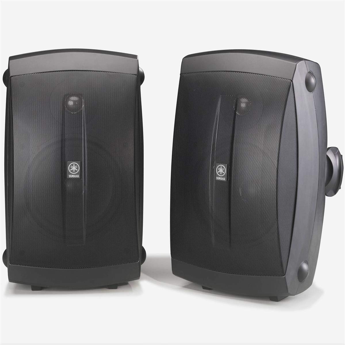 YAMAHA NS-AW350B All-Weather Indoor/Outdoor 2-Way Speakers - Black (Pair) | High-Quality Sound for Patio, Poolside & Backyard Entertainment | Weatherproof & Durable Audio Solution