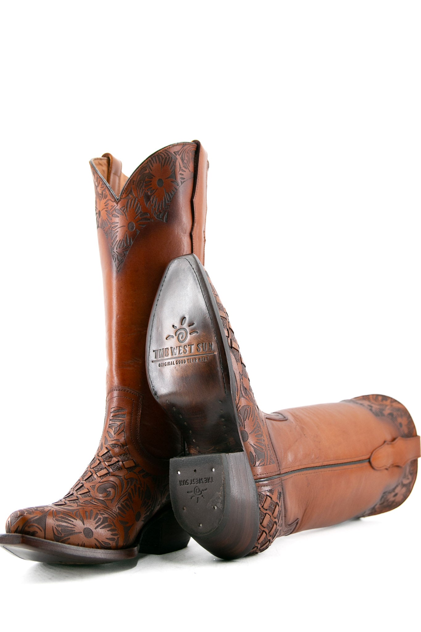 Handcrafted Maya Tooled Snip Toe Cowgirl Boots for Women | Western Fashion & Country Dance | Perfect for Rodeo, Line Dancing & Everyday Wear