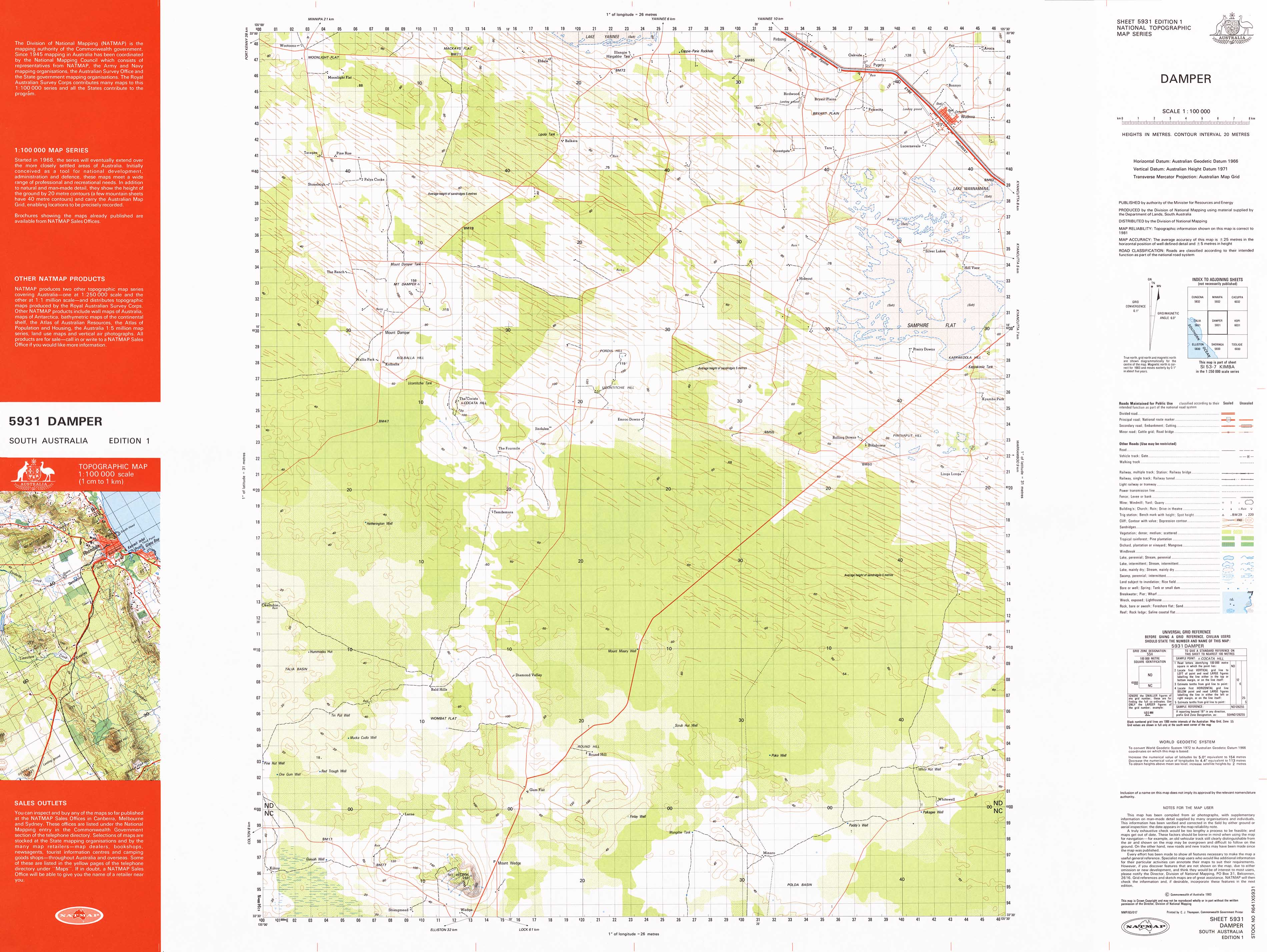 1:100k Topographic Map with 5931 Damper - Perfect for Hiking, Camping, and Outdoor Navigation