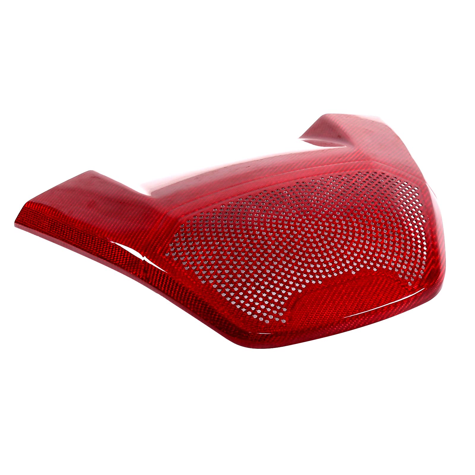 Premium Real Carbon Fiber Rear Speaker Cover for Chevrolet Corvette C8 Stingray 1LT 2020-2023 | Interior Rear Row Phone Charger Upper Trim Accessories (Red) | Perfect for Car Enthusiasts & Custom Upgrades