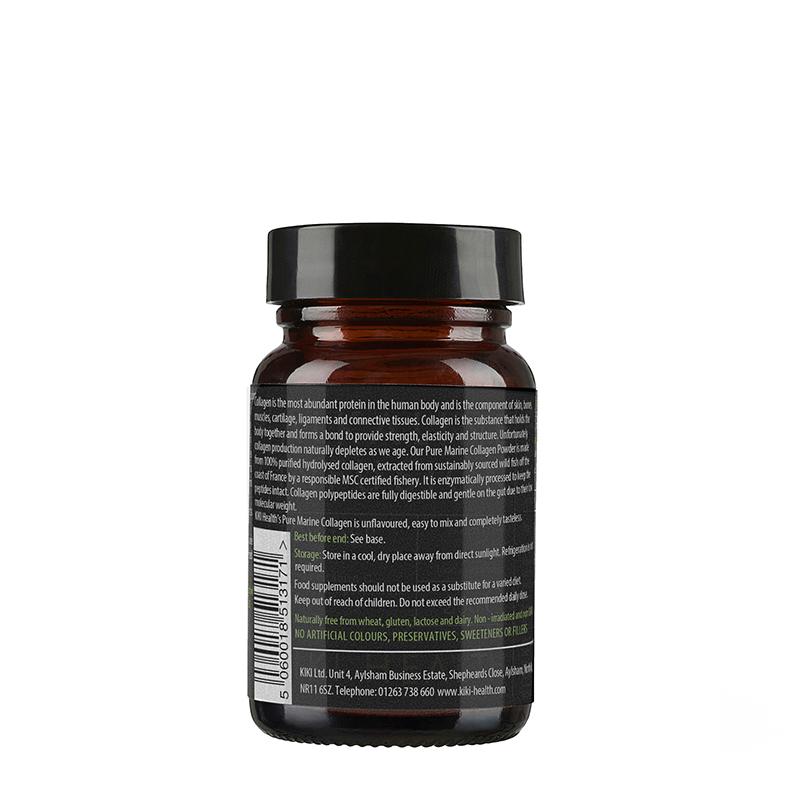 KIKI Health Pure Marine Collagen Powder - Hydrolyzed Collagen Peptides for Skin, Hair & Nails - Supports Joint Health & Anti-Aging - Perfect for Smoothies, Coffee & Baking (Gluten-Free, Non-GMO)