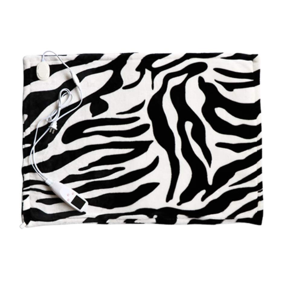 Premium WFF Heated Blanket Queen Size - Ultra Soft Plush Electric Warming Throw for Home, Office & Car - 60x80cm (26x31in) Black - Perfect for Winter Nights, Cold Offices & Road Trips