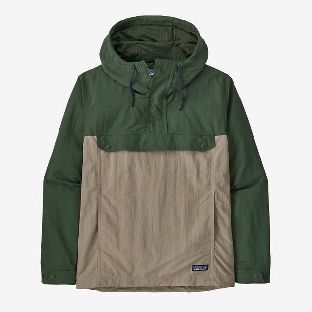 Men's Waterproof Anorak Jacket - Lightweight Windproof Hooded Raincoat for Hiking & Outdoor Adventures