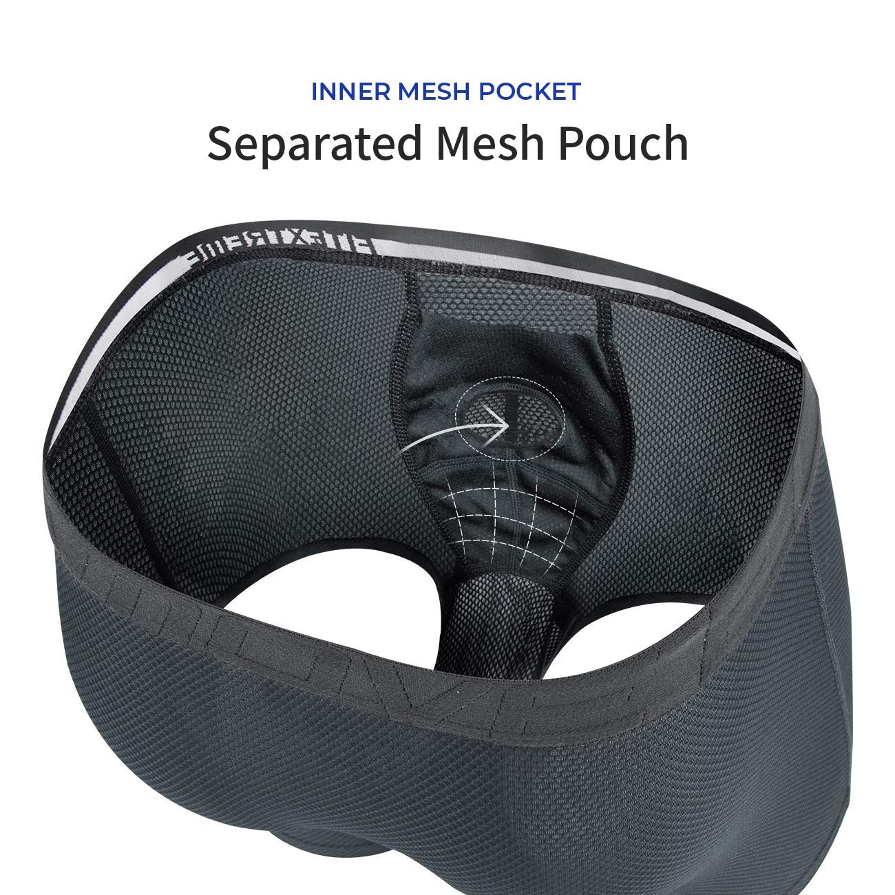 Breathable Waffle Mesh Men's Boxer Briefs with Separate Pouch & Open Fly - 3 Pack Underwear for Workout, Travel & Everyday Comfort