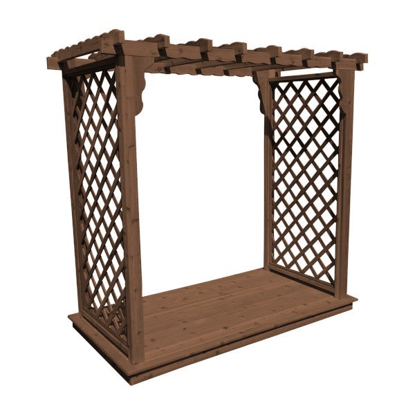 Premium Western Red Cedar Covington Arbor & Deck Kit - Durable Outdoor Garden Structure for Patio, Backyard & Landscaping | Perfect for Pergolas, Decks & Outdoor Living Spaces