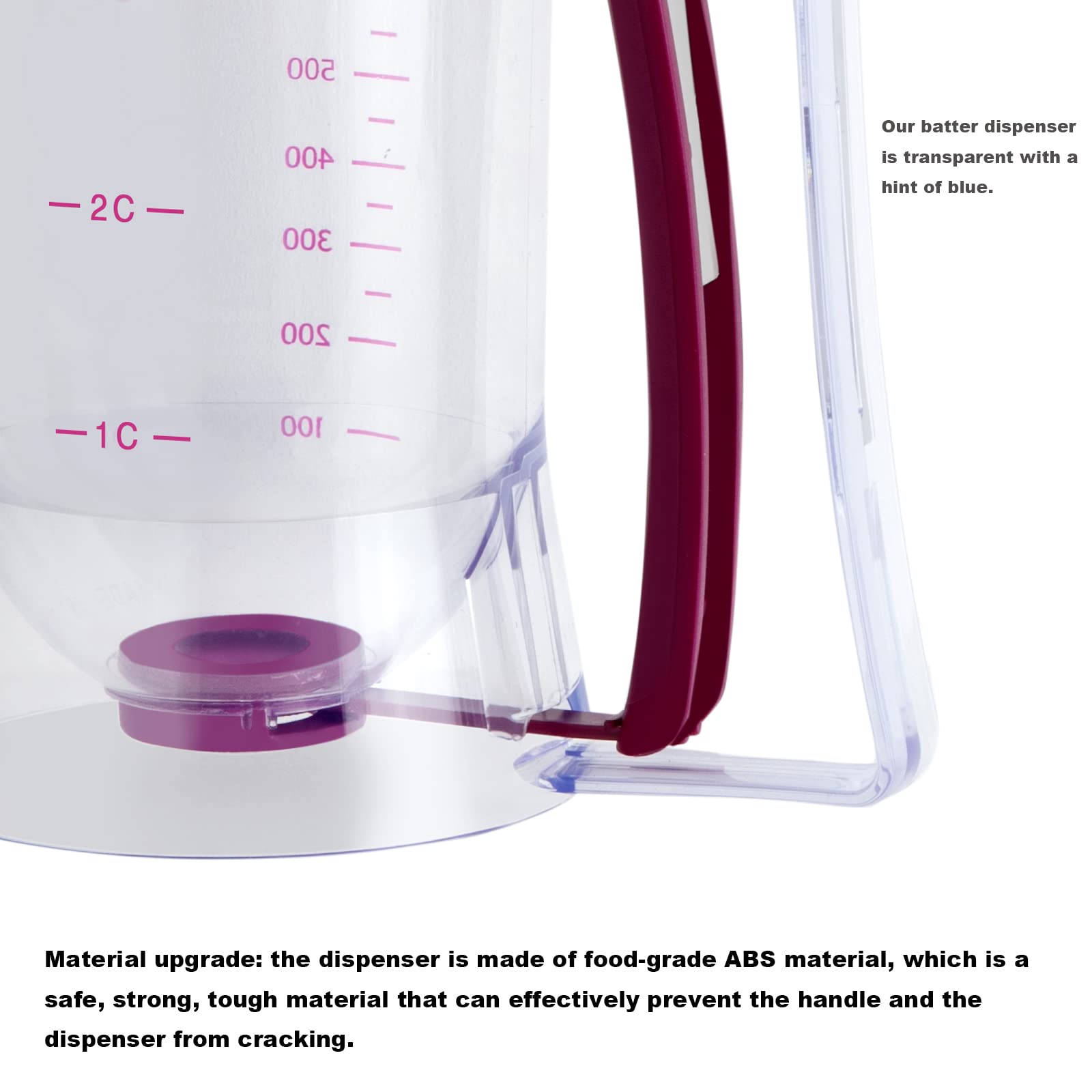 ChuangQi Cake Batter Dispenser - Precise Measuring Baking Tool for Pancakes, Cupcakes & Waffles | Ideal for Home Baking, Breakfast Prep & Party Dessert Making