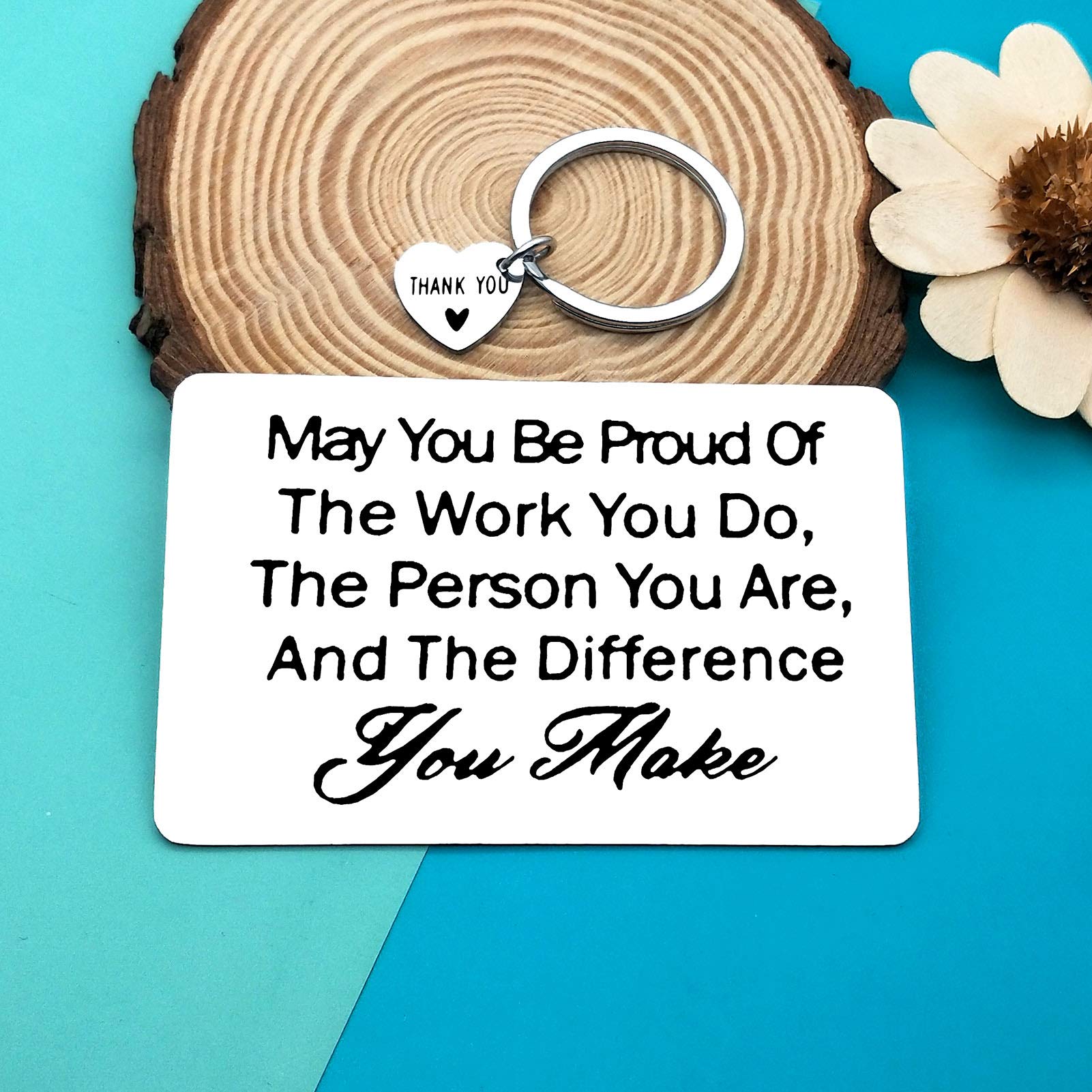 Engraved Thank You Gift Card for Employees, Teachers, Nurses - Perfect for Appreciation & Farewells