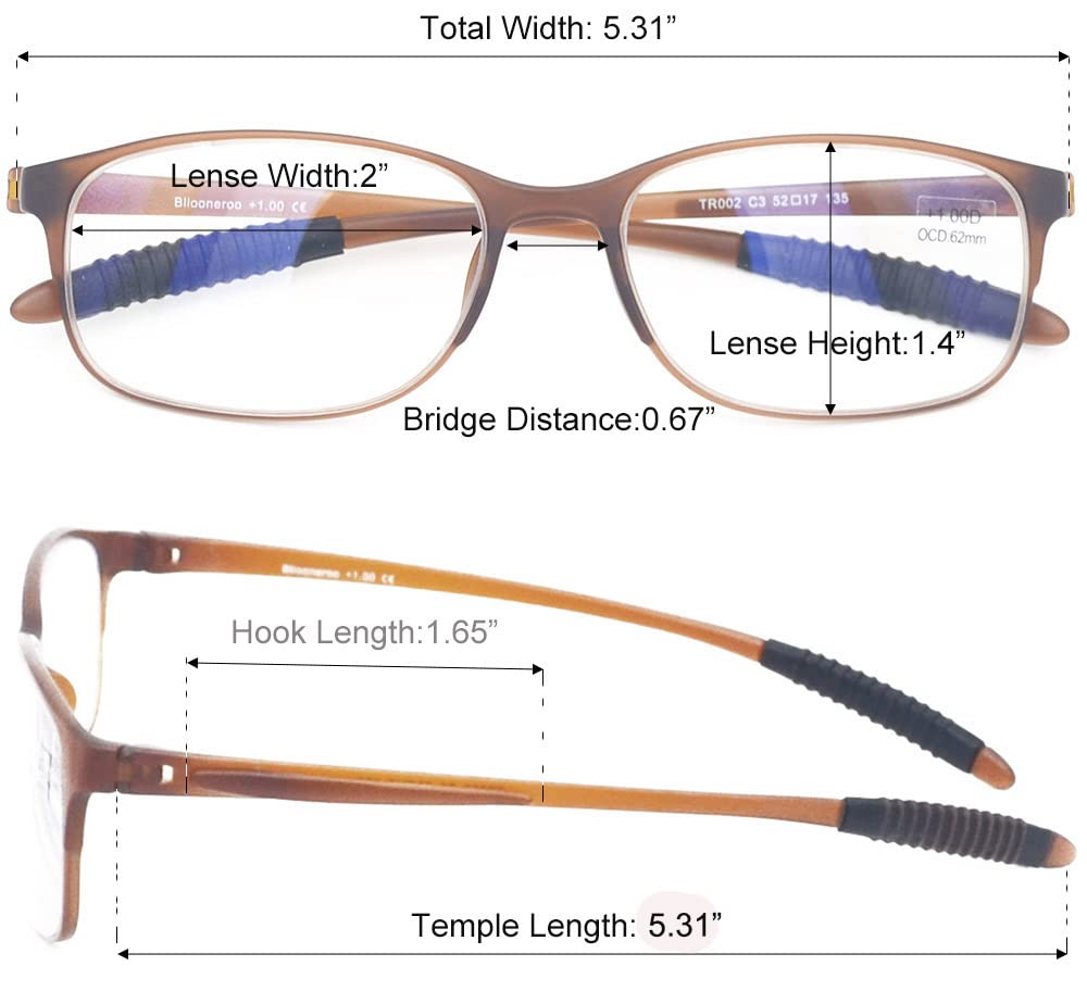4 Pack Blue Light Blocking Reading Glasses - Flexible Lightweight Anti-Eyestrain Computer Glasses for Women & Men (+2.75 Strength) - Perfect for Office Work, Gaming & Screen Time