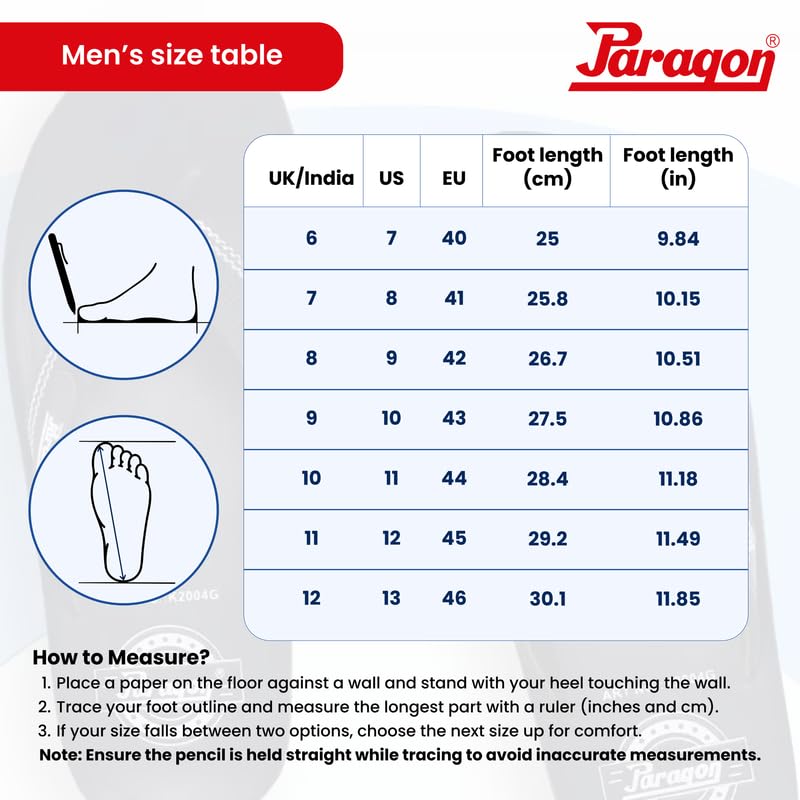 PARAGON PUK3504GS Men's Breathable Knit Walking Shoes - Lightweight Comfortable Cushioned Sneakers with Elastic Ankle Support | Stylish Athletic Shoes for Walking, Running, Gym Workouts & Everyday Wear